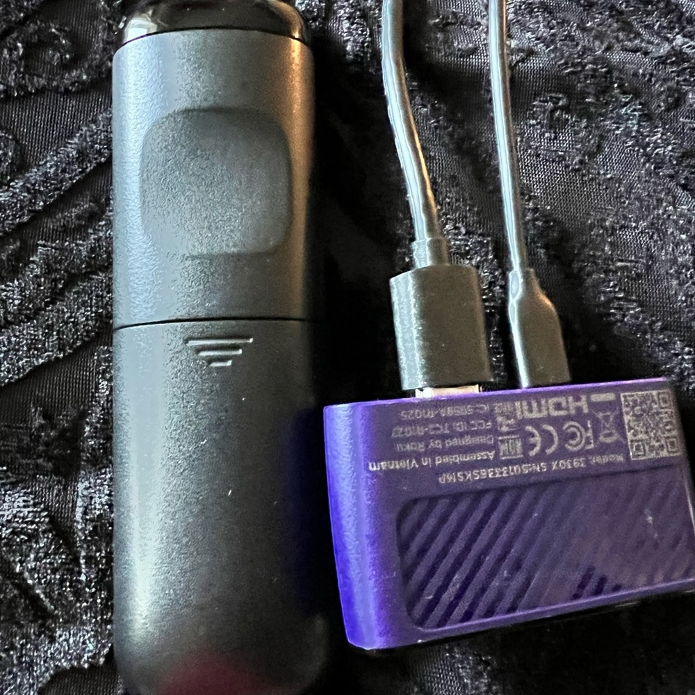 Roku Streaming Stick with Black and Purple Design